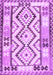 Machine Washable Southwestern Purple Country Area Rugs, wshcon2920pur