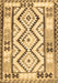 Machine Washable Southwestern Brown Country Rug, wshcon2920brn