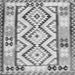 Serging Thickness of Southwestern Gray Country Rug, con2920gry