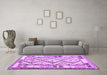 Machine Washable Southwestern Purple Country Area Rugs in a Living Room, wshcon2920pur