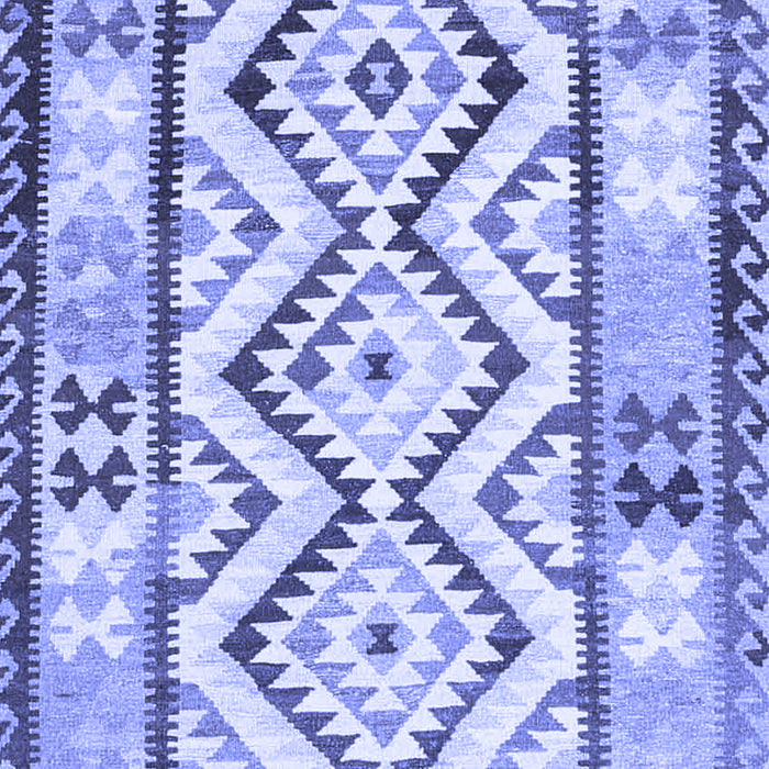 Machine Washable Southwestern Blue Country Rug, wshcon2920blu