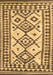 Southwestern Brown Country Rug, con2921brn