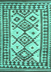 Southwestern Turquoise Country Rug, con2921turq