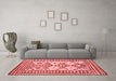 Country Red Washable Rugs