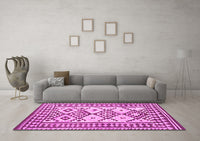 Machine Washable Southwestern Pink Country Rug, wshcon2921pnk