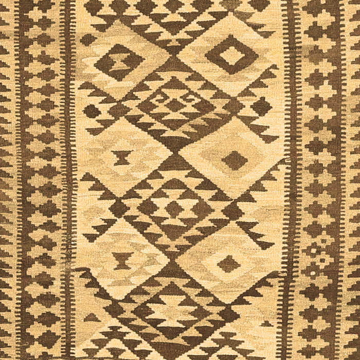 Machine Washable Southwestern Brown Country Rug, wshcon2921brn