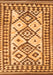 Serging Thickness of Machine Washable Southwestern Orange Country Area Rugs, wshcon2921org