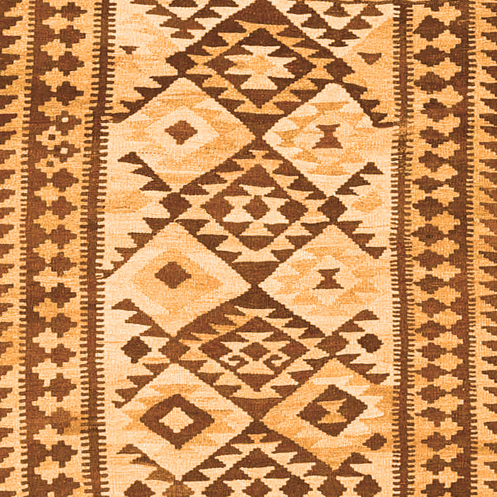 Serging Thickness of Machine Washable Southwestern Orange Country Area Rugs, wshcon2921org