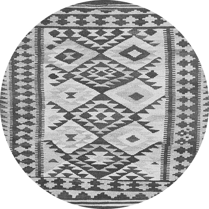 Square Southwestern Gray Country Rug, con2921gry