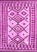 Machine Washable Southwestern Pink Country Rug, wshcon2921pnk