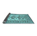 Sideview of Southwestern Light Blue Country Rug, con2921lblu