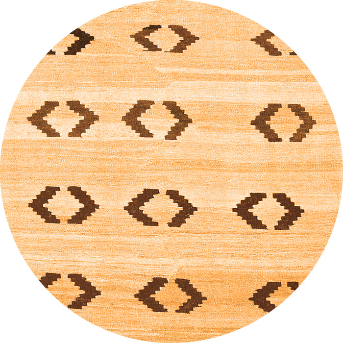 Square Southwestern Orange Country Rug, con2922org