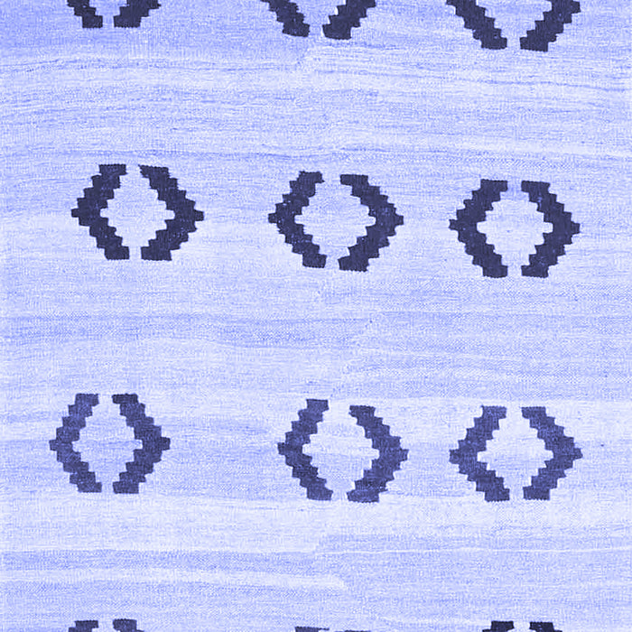 Machine Washable Southwestern Blue Country Rug, wshcon2922blu