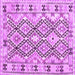 Square Southwestern Purple Country Rug, con2923pur