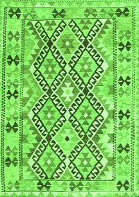 Southwestern Green Country Rug, con2923grn