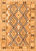 Serging Thickness of Machine Washable Southwestern Orange Country Area Rugs, wshcon2923org