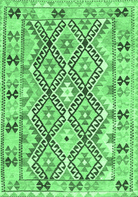 Southwestern Emerald Green Country Rug, con2923emgrn