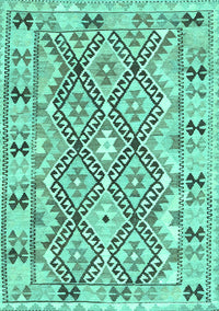 Southwestern Turquoise Country Rug, con2923turq