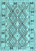 Southwestern Light Blue Country Rug, con2923lblu