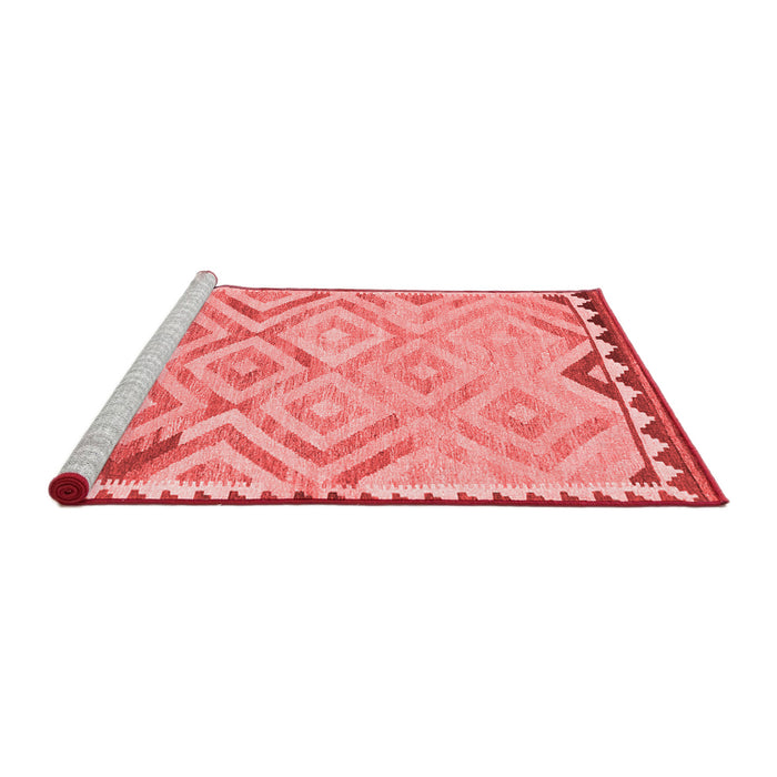 Country Red Washable Rugs