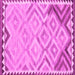 Square Southwestern Pink Country Rug, con2924pnk