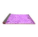 Sideview of Southwestern Purple Country Rug, con2924pur