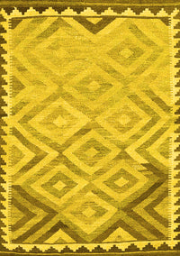 Southwestern Yellow Country Rug, con2924yw