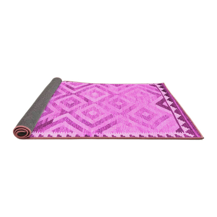 Sideview of Southwestern Pink Country Rug, con2924pnk