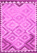 Machine Washable Southwestern Pink Country Rug, wshcon2924pnk