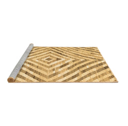 Sideview of Machine Washable Southwestern Brown Country Rug, wshcon2925brn