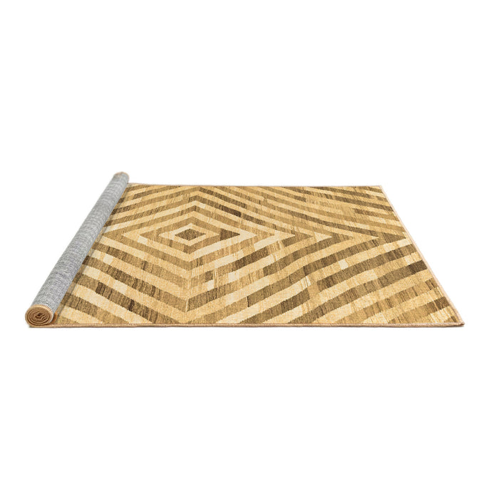 Sideview of Machine Washable Southwestern Brown Country Rug, wshcon2925brn