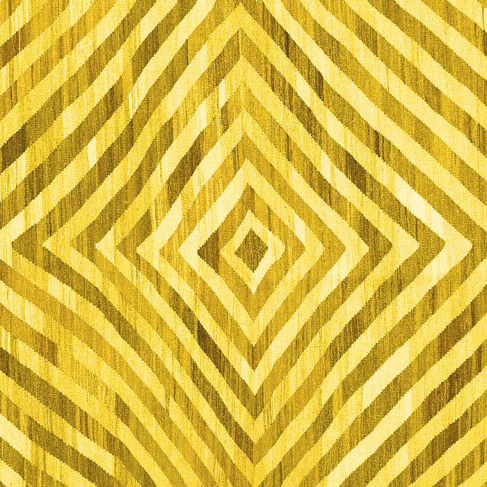 Square Southwestern Yellow Country Rug, con2925yw