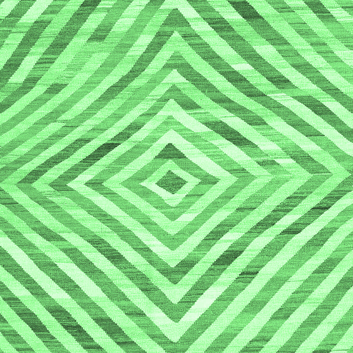Square Machine Washable Southwestern Emerald Green Country Area Rugs, wshcon2925emgrn