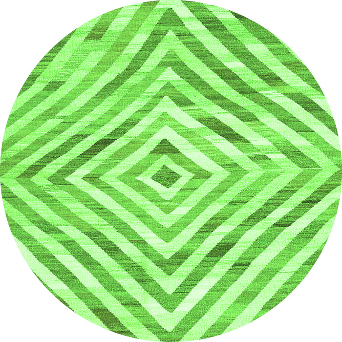 Machine Washable Southwestern Green Country Area Rugs, wshcon2925grn