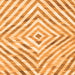 Serging Thickness of Southwestern Orange Country Rug, con2925org