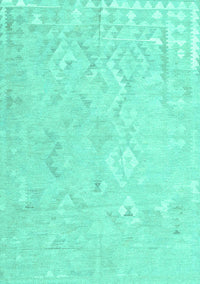 Solid Turquoise Modern Rug, con2926turq