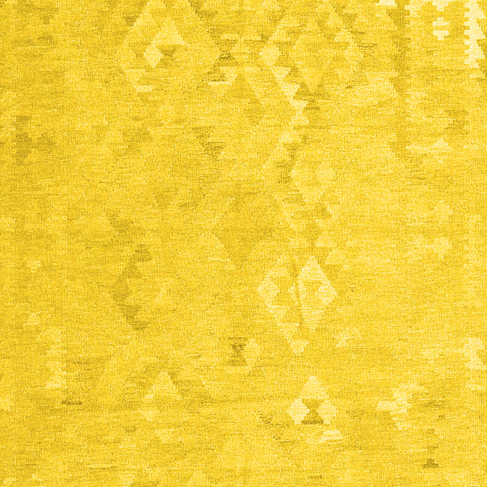 Machine Washable Solid Yellow Modern Rug, wshcon2926yw