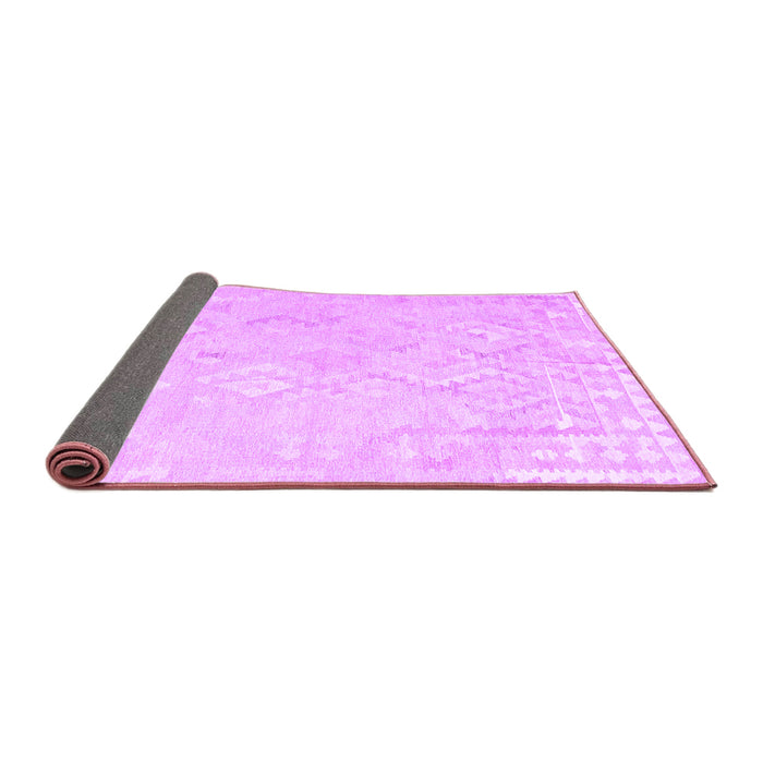 Sideview of Solid Purple Modern Rug, con2926pur