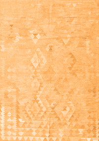 Solid Orange Modern Rug, con2926org