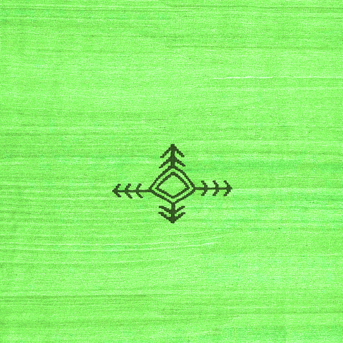 Solid Green Modern Rug, con2927grn