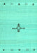 Solid Turquoise Modern Rug, con2927turq