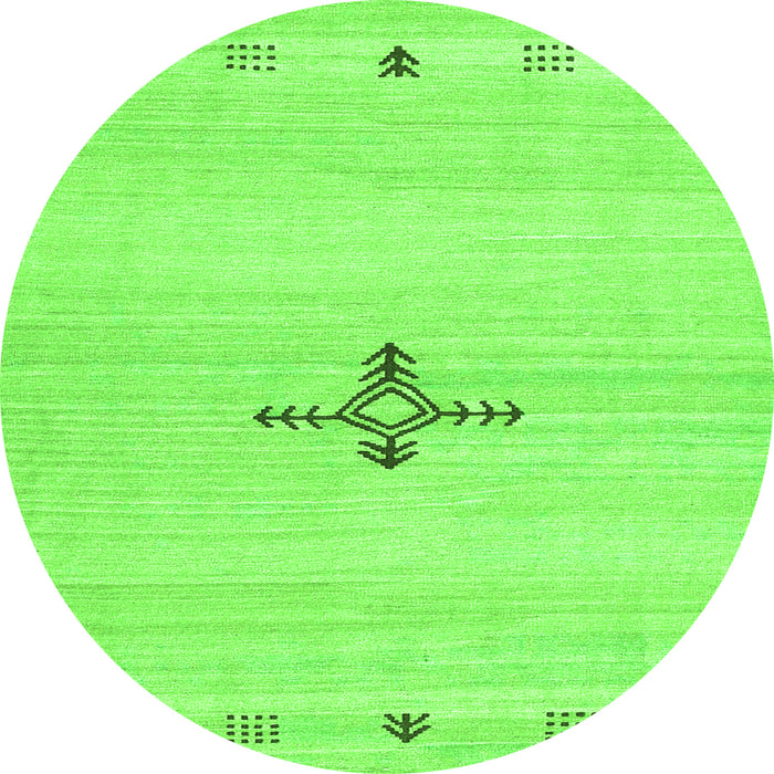 Machine Washable Solid Green Modern Area Rugs, wshcon2927grn