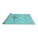 Sideview of Machine Washable Solid Light Blue Modern Rug, wshcon2927lblu