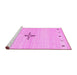Sideview of Machine Washable Solid Pink Modern Rug, wshcon2927pnk