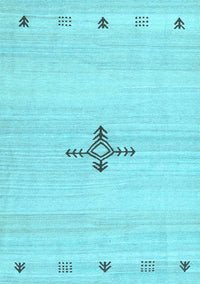 Solid Light Blue Modern Rug, con2927lblu