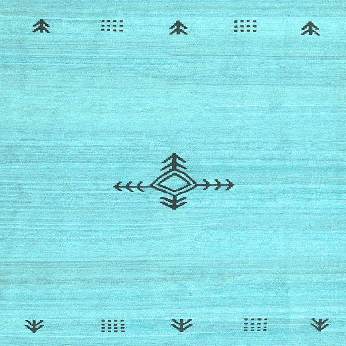 Square Solid Light Blue Modern Rug, con2927lblu