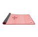 Solid Red Modern Area Rugs