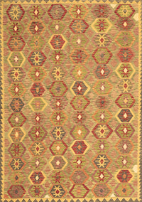 Abstract Brown Contemporary Rug, con2928brn