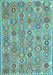 Machine Washable Abstract Light Blue Contemporary Rug, wshcon2928lblu