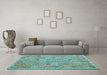 Machine Washable Abstract Light Blue Contemporary Rug in a Living Room, wshcon2928lblu